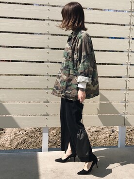 「NEBULONI E（ネブローニ）のNEBULONI E. スウェードポインテッドパンプス◆（パンプス）」を使った、amiさん（レディース・163cm）の春コーディネート