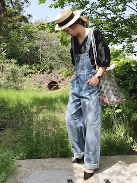 「STUDIOUS（ステュディオス）のアイテム（バッグ）」を使った、amiさん（レディース・163cm）の春コーディネート