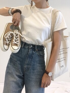 「GRL（グレイル）のアイテム（ピアス（両耳用））」を使った、amiさん（レディース・163cm）の夏コーディネート