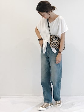 「GRL（グレイル）のアイテム（ピアス（両耳用））」を使った、amiさん（レディース・163cm）の夏コーディネート