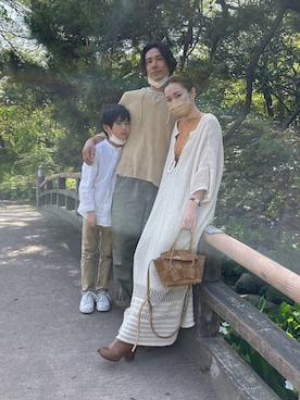 「BASERANGE（ベースレンジ）のアイテム」を使った、amiさん（レディース・163cm）の春コーディネート