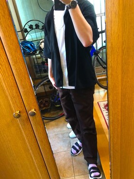 「AiRS（エアーズ）のアイテム」を使った、まさきさん（メンズ・173cm）の夏コーディネート