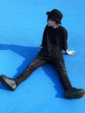 「BellyButton（ベリーボタン）のアイテム」を使った、吳品穎さん（メンズ・153cm）の春コーディネート