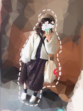 「AS KNOW AS PINKY（アズノゥアズピンキー）のアイテム（ブルゾン）」を使った、Tamacha😎💕さん（レディース・152cm）の秋コーディネート