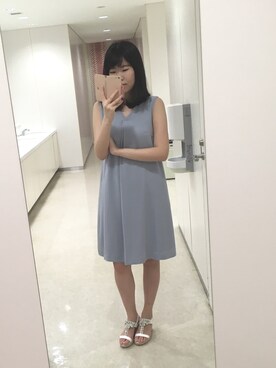 「STRAWBERRY-FIELDS（ストロベリーフィールズ）のアイテム（サンダル）」を使った、はるかさん（レディース・161cm）の春コーディネート