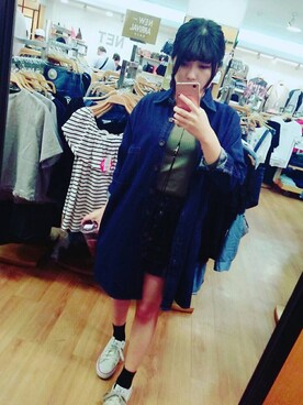 「NET（ネット）のアイテム（その他アウター）」を使った、Kaoさん（レディース・156cm）の春コーディネート