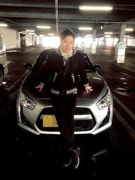 「Ron Herman（ロン ハーマン）のアイテム（スタジャン）」を使った、yu-tkさん（メンズ・164cm）の冬コーディネート
