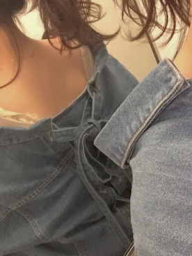「Mila Owen」｜「アイテム（デニムジャケット）」を使った、りょうさん（レディース・165cm）の春コーディネート