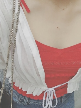 「LILY BROWN（リリーブラウン）のアイテム（キャミソール）」を使った、りょうさん（レディース・165cm）の夏コーディネート