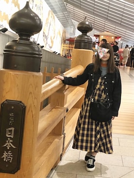 「Candy Stripper」｜「アイテム（デニムジャケット）」を使った、せもさん（レディース・163cm）の秋コーディネート