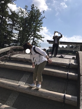 「UP START（アップスタート）のアイテム」を使った、にににさん（レディース・153cm）の冬コーディネート