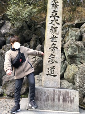 「ZIP FIVE（ジップファイブ）のアイテム（ブルゾン）」を使った、にににさん（レディース・153cm）の冬コーディネート
