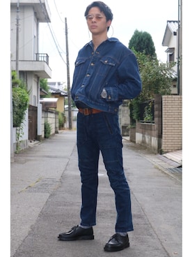 「GUIONNET（ギオネ）のアイテム」を使った、tomaさん（メンズ・179cm）の秋コーディネート