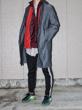 「airmax」｜「アイテム（その他アウター）」を使った、tomaさん（メンズ・179cm）の秋コーディネート