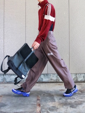 「ワインレッド」｜「アイテム（その他アウター）」を使った、tomaさん（メンズ・179cm）の秋コーディネート