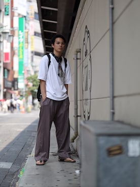 tomaさん（メンズ・179cm）の夏コーディネート