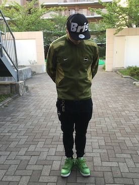 「F.C.R.B.（エフシーアールビー）のアイテム（ブルゾン）」を使った、Sunaoさん（メンズ・171cm）の夏コーディネート