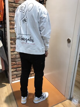「Right-on（ライトオン）のアイテム（スウェット）」を使った、yukunさん（メンズ・175cm）の冬コーディネート