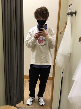 「VISION（ヴィジョン）のアイテム（トップス）」を使った、yukunさん（メンズ・175cm）の春コーディネート