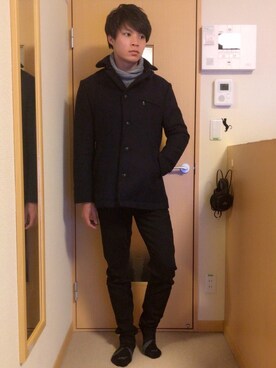 「m.f.editorial（エムエフエディトリアル）のアイテム（その他アウター）」を使った、しょうやさん（メンズ・174cm）の冬コーディネート