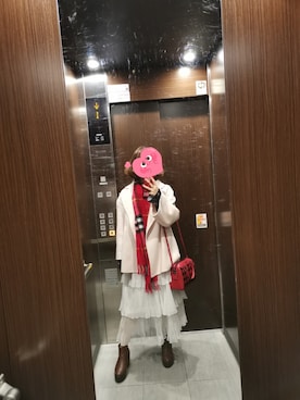 「アイテム（ピーコート、ピンク系）」を使った、萤_趣味迷子さん（レディース・154cm）の春コーディネート