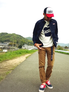 シンさん（メンズ・169cm）の春コーディネート