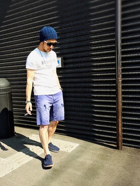 「ANONYMOUSISM（アノニマスイズム）のアイテム（帽子）」を使った、シンさん（メンズ・169cm）の春コーディネート