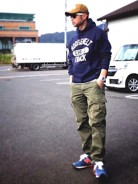 シンさん(メンズ・169cm)の春コーディネート