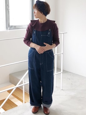 「kvell（ケベル）のアイテム」を使った、e.uさん（レディース・158cm）の夏コーディネート