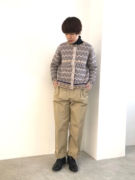 「yuni（ユニ　）のアイテム」を使った、e.uさん（レディース・158cm）の秋コーディネート