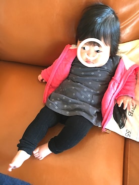 「Carter's（カーターズ）のアイテム（ジャケット/アウター）」を使った、koma◎さん（キッズ・70cm）の秋コーディネート