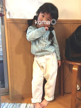 「韓国子ども服」｜koma◎さん（キッズ・100cm）の秋コーディネート