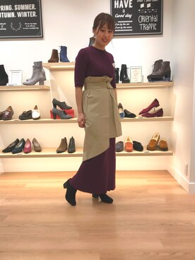 「ストレッチブーツ」｜ORientalTRaffic アミュプラザ小倉店さん（レディース・166cm）の秋コーディネート