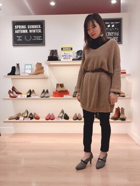 「オリエンタルトラフィック」｜「アイテム（ブーティ）」を使った、ORientalTRaffic アミュプラザ小倉店さん（レディース・166cm）の秋コーディネート