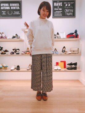 「ORiental TRaffic（オリエンタルトラフィック）のアイテム（ローファー）」を使った、ORientalTRaffic アミュプラザ小倉店さん（レディース・166cm）の冬コーディネート