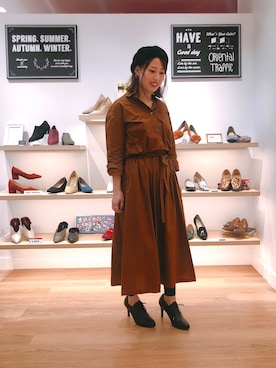 「オリエンタルトラフィック」｜「アイテム（ブーティ）」を使った、ORientalTRaffic アミュプラザ小倉店さん（レディース・166cm）の秋コーディネート