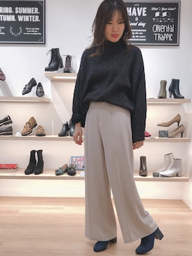 「キレイめシンプル」｜ORientalTRaffic アミュプラザ小倉店さん（レディース・166cm）の秋コーディネート