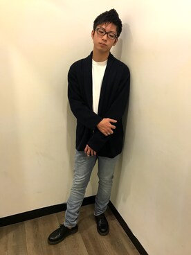 「Dr. Martens（ドクターマーチン）のDr.Martens VINTAGE1461（ブーツ）」を使った、sumingさん（メンズ・181cm）の冬コーディネート