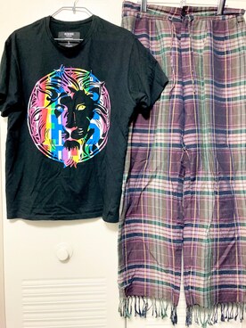 「VERSUS（ヴェルサス）のアイテム」を使った、アオさんさん（メンズ・174cm）の夏コーディネート