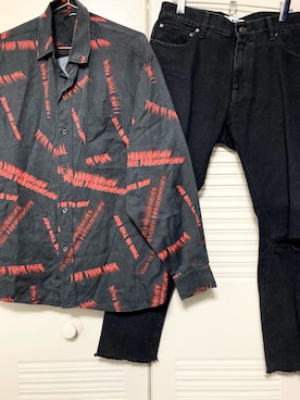 「MSGM（エムエスジーエム）のアイテム（デニムパンツ）」を使った、アオさんさん（メンズ・174cm）の冬コーディネート
