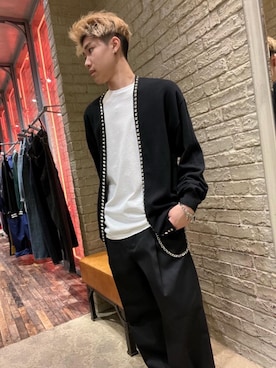 「アイテム（ウォレットチェーン）」を使った、KANTAさん（メンズ・166cm）の春コーディネート