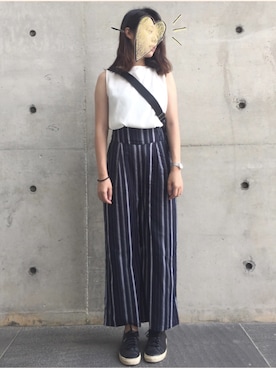 「アイテム（つなぎ/オールインワン、その他）」を使った、Debby &  Patrick さん（レディース・163cm）の夏コーディネート