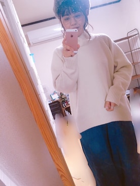 「JILL PLATNER（ジルプラトナー）のアイテム」を使った、miki**さん（レディース・154cm）の冬コーディネート