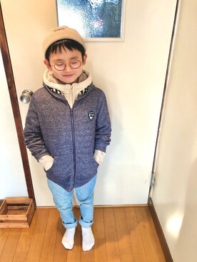 naomamaさん（キッズ・120cm）の冬コーディネート