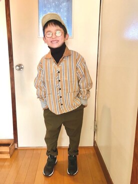 naomamaさん（キッズ・120cm）の冬コーディネート