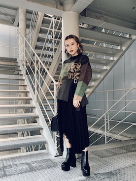 早久都加紗さん（レディース・158cm）の秋コーディネート