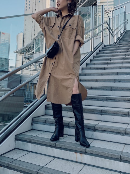 Tsukasa Murua 梅田hep Five Muruaのブーツを使ったコーディネート Wear