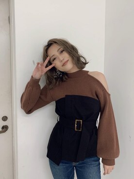 「murua」｜早久都加紗さん（レディース・158cm）の冬コーディネート