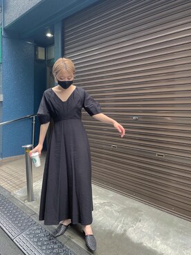 「MURUA（ムルーア）のアイテム（ワンピース/ドレス）」を使った、早久都加紗さん（レディース・158cm）の春コーディネート