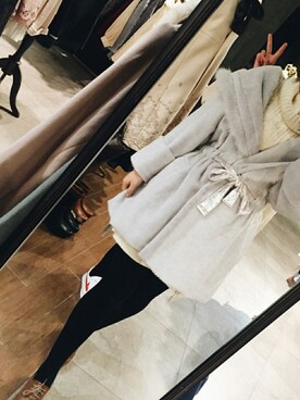 初橒Kumoomooさん(レディース・168cm)の冬コーディネート